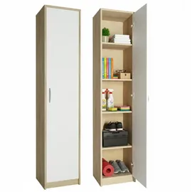 home collective Regal mit 5 Ebenen 39 x 0 x 0 cm Beige/Weiß