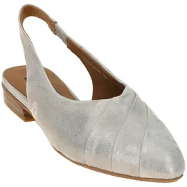 Everybody Brunilde Sling Pumps grau silber Glitzer für Damen, grau, Größe 39 1⁄2 EU