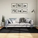 vidaXL Shaggy-Teppich PAMPLONA Hochflor Modern Schwarz 140x200 cm