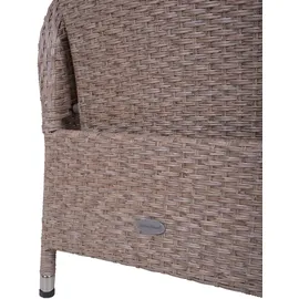 Garden Pleasure Braga Gartenstuhl 68 x 60 x 109 cm weidenbraun/grau 2 St.