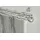 GARESA Gardinenstange GARESA "ANDREA", grau (chromfarben), L:300cm Ø:20mm, Metall, Gardinenstangen, Vorhanggarnitur, verlängerbar, Endknopf Kugel lang, mit Ringen