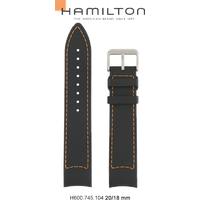 Hamilton Silikon/Kautschuk Khaki Sub Ii, Iii Band-set Kautschuk-schwarz-20/18 H691.745.104 - schwarz