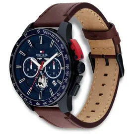Tommy Hilfiger Bank Chronograph Leder 42 mm 1792268