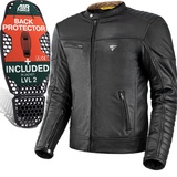 SHIMA WINCHESTER 2.0 Motorrad Lederjacke, (Schwarz, 5XL)