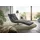 KAWOLA Relaxliege LETICIA Feincord 0 x 0 x 0 cm grau mit Nackenkissen