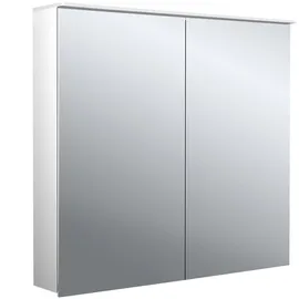 EMCO flat 2 Design LED-Lichtspiegelschrank mit Lichtsegel, 2 Türen, 800x711x113mm, 979706403
