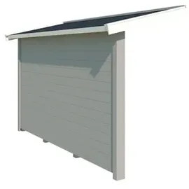 Lasita Maja Gartenhaus-Anbaudach Schleppdach 90 x 300 cm Grau
