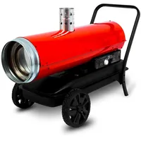 Eberth Heizkanone 50 kW Indirekt, Diesel/Öl mit Abgasrohr, Luftdurchsatz