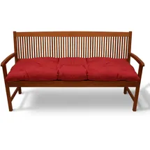 Beautissu Bankauflage 180 x 50 x 10 cm rot 1 St.