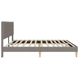 vidaXL Bettgestell 180 x 200 cm Taupe