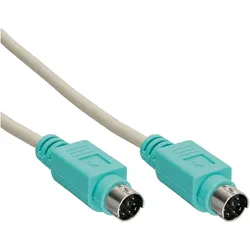 InLine PS/2 Kabel - Stecker / Stecker - PC 99 - Farbe Grün - 2m