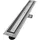 VILSTEIN Duschrinne 120cm, Edelstahl Bodenablauf Komplettset, extra flach, Siphon mit Geruchsstop, Haarsieb