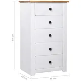 vidaXL Sideboard 46 x 89 x 40 cm Weiß