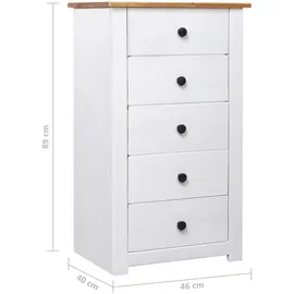 vidaXL Sideboard 46 x 89 x 40 cm Weiß