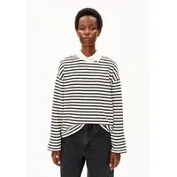 ARMEDANGELS Frankaa Sweatshirt Streifen Schwarz M