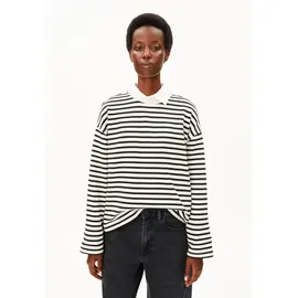 ARMEDANGELS Frankaa Sweatshirt Streifen Schwarz M