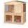 LIONTO Kleintierstall 98 x 54 x 100 cm braun