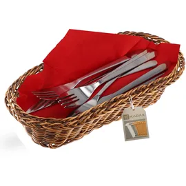 Kadax Geflochtener Korb, Brotkorb, Obstkorb, Braun, Länglich) - Kadax