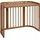 Waldin Babybett 5in1, Beistellbett aus Holz, Matratze,