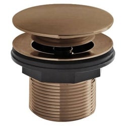 Ablauf mit Push-Up-Stöpsel 60mm, ohne Überlauf - gebürstetes Kupfer - Hudson Reed