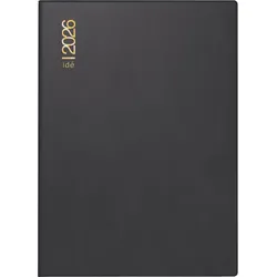 Rido Taschenkalender Perfect/Technik I 10x14cm 1 Woche/2 Seiten Kunststoff schwarz 2026