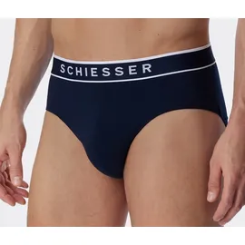 SCHIESSER Herren 3 PACK Slips Bio Baumwolle Multipack - 95/5 Organic, dunkelblau_179570, 5/ M