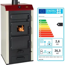 Prity NS26 Wasserführender Kaminofen Stahl Schwarz