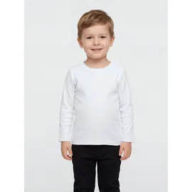 TupTam Baby Jungen Langarmshirt 5er Set, Farbe: weiß, Größe: 80 - 80