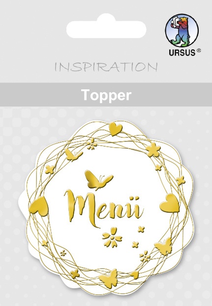 Ursus - Ursus 8 Topper "Menü"  Weiß/Gold
