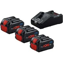Bosch Professional ProCORE Starterset 18V, 8.0Ah, Li-Ionen, 3 Akkus [24.0Ah] [432Wh] (0615A5004Y)