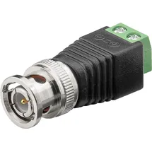 goobay Terminal Block 2-pin - BNC-Stecker - Schraubbefestigung
