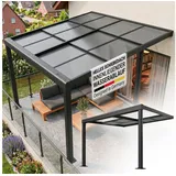 Juskys Terrassendach Jakarta 3 x 3 m grau