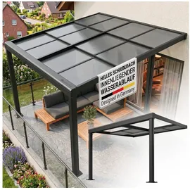 Juskys Terrassendach Jakarta 3 x 3 m grau