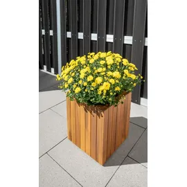 prestige home living outdoor Quadratischer Pflanzkübel 30 x 30 x 35 cm Braun