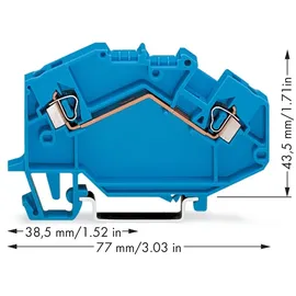 WAGO GmbH& Co. KG Durchgangsklemme 0,08-2,5mmq blau