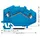 WAGO GmbH& Co. KG Durchgangsklemme 0,08-2,5mmq blau