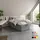 home collective Boxspringbett 90 x 200 cm H2 Grau