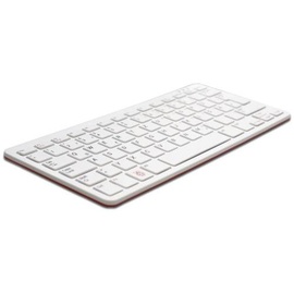 Raspberry Pi® RPI-KEYB (PT)-RED/WHITE USB Tastatur Portugiesisch Weiß, Rot USB-Hub
