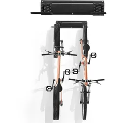 VEVOR Fahrradständer Wandhalterung Garage Fahrradhalter Aufhänger für 2 Fahrräder