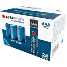 AgfaPhoto Batterie Alkaline Micro AAA LR03 1.5V Power Retail Box (24-Pack)