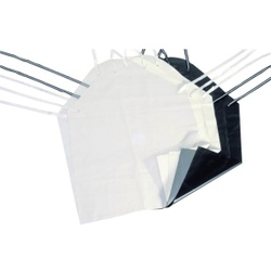 NITRAS® Säureschutzschürzen GW 4 nach EN 467, gunova-Schürzen aus Polyestergewirke - weiß, 1 Karton = 10 Stück, Typ GS 4/LL(100x120cm, 0,5mm)