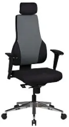 AMSTYLE Drehstuhl Synchro Wippmechanik Schwarz 120 kg 630 x 630 x 1,490 mm