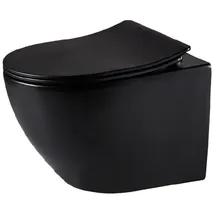 Primaster Prag mit WC-Sitz Schwarz matt