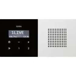 Gira 2280112 UP-Radio RDS Lautsprecher Flächenschalter Reinweiß
