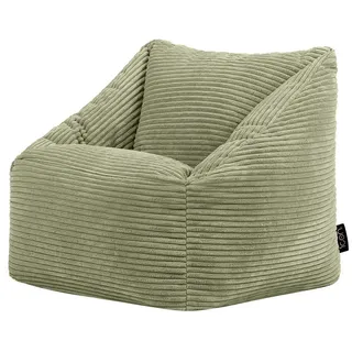 icon Sitzsack, Salbeigrün, Textil, 100 L, 1-Sitzer, Freiform, 55x44x55 cm, Hergestellt in Deutschland, Oeko-Tex® Standard 100, Reach, Wohnzimmer, Hocker, Sitzsäcke, Kindersitzsäcke