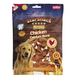 Hunde - Leckerli NOBBY StarSnack Barbecue Chicken Calcium Bone, 7,5 cm, 900 g