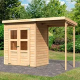 Karibu Gartenhaus KARIBU Baggersee 1", BxT: 329x142 cm Set natur