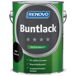 RENOVO Buntlack seidenmatt, schwarz