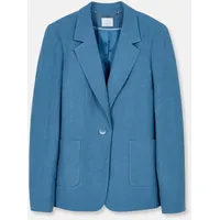 Madeleine Leinenblazer in Boxy-Form in hellkobaltblau | Gr.: 46
