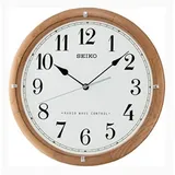 Seiko Funkwanduhr braun Holz (Erle) QXR208Z